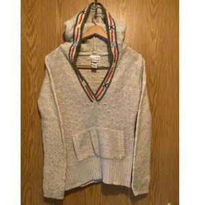 Authentic Sweaters by Old Navy Crotchet Hooded Pullover